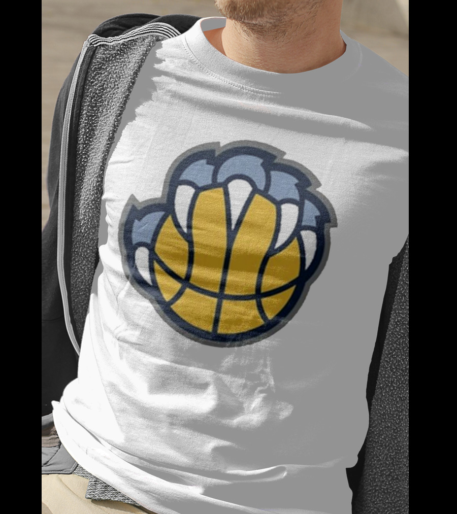 Memphis Grizzlies Claw Basketball T-Shirt