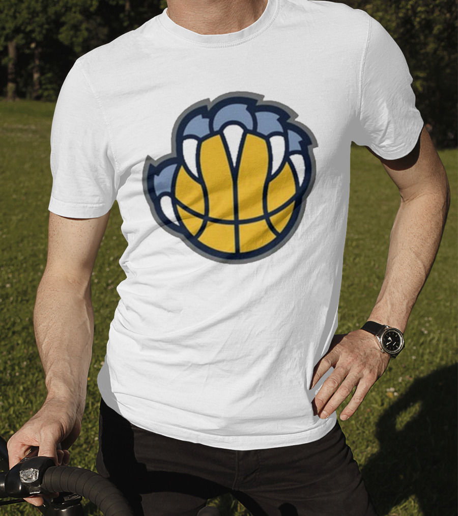 Memphis Grizzlies Claw Basketball T-Shirt