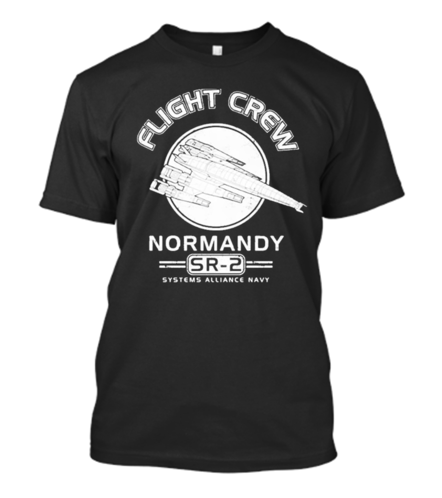 Normandy SR-2 Flight Crew Systems Alliance Navy Mass Effect T-Shirt
