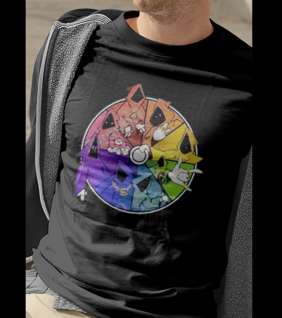 Bagplants Shadow Wizard Money Gang Rainbow Colors Circle T-Shirt