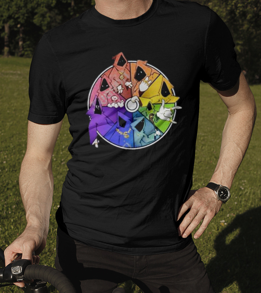 Bagplants Shadow Wizard Money Gang Rainbow Colors Circle T-Shirt