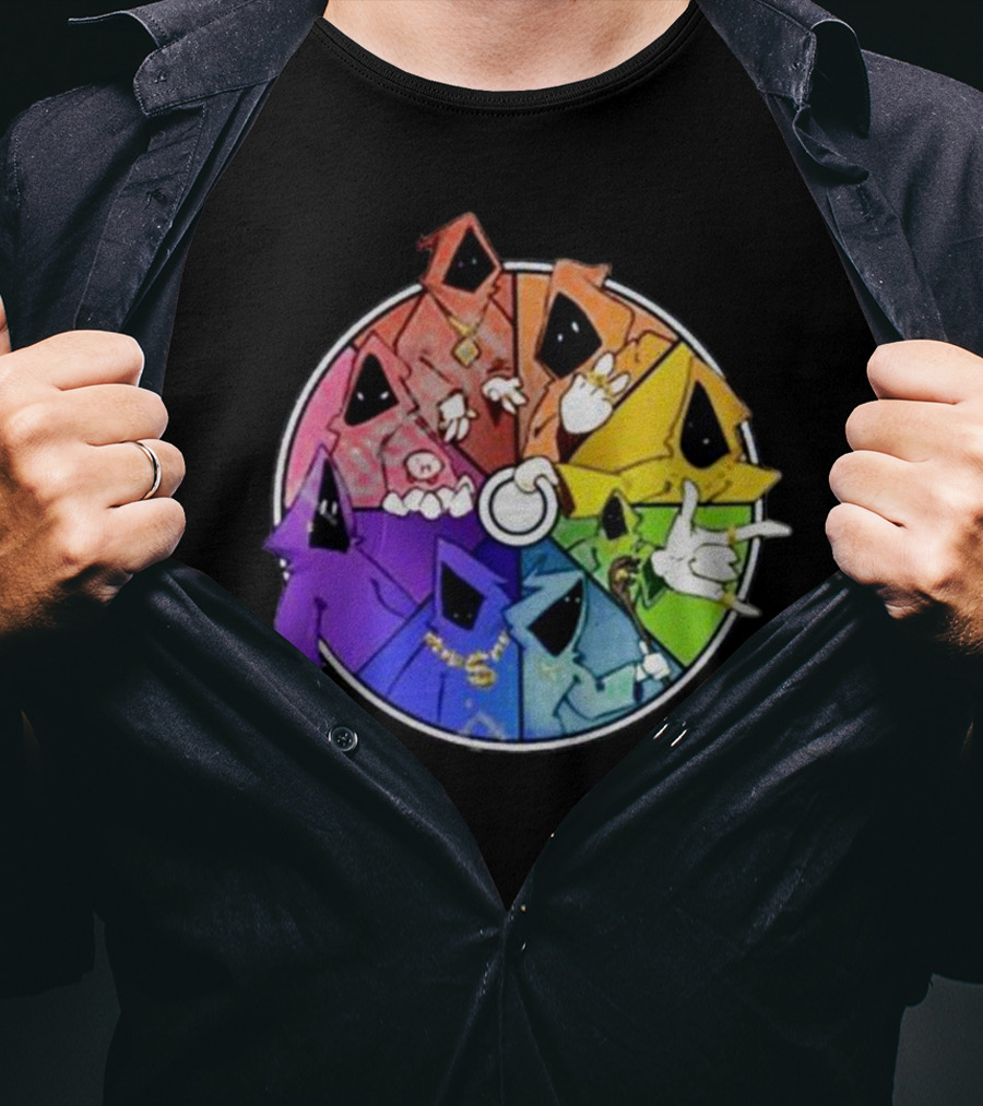 Bagplants Shadow Wizard Money Gang Rainbow Colors Circle T-Shirt