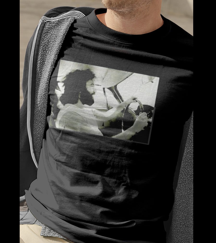 Jerry Garcia Driving Car Grand Prix Racecourse Watkins Glen T-Shirt