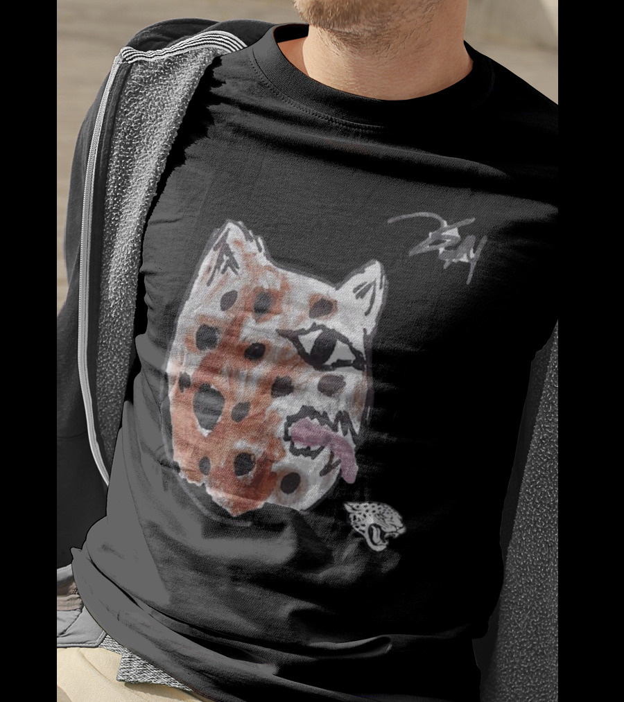 Jacksonville Jaguars Artwork By Tank Bigsby Featuring Stylized Jag Head T-Shirt