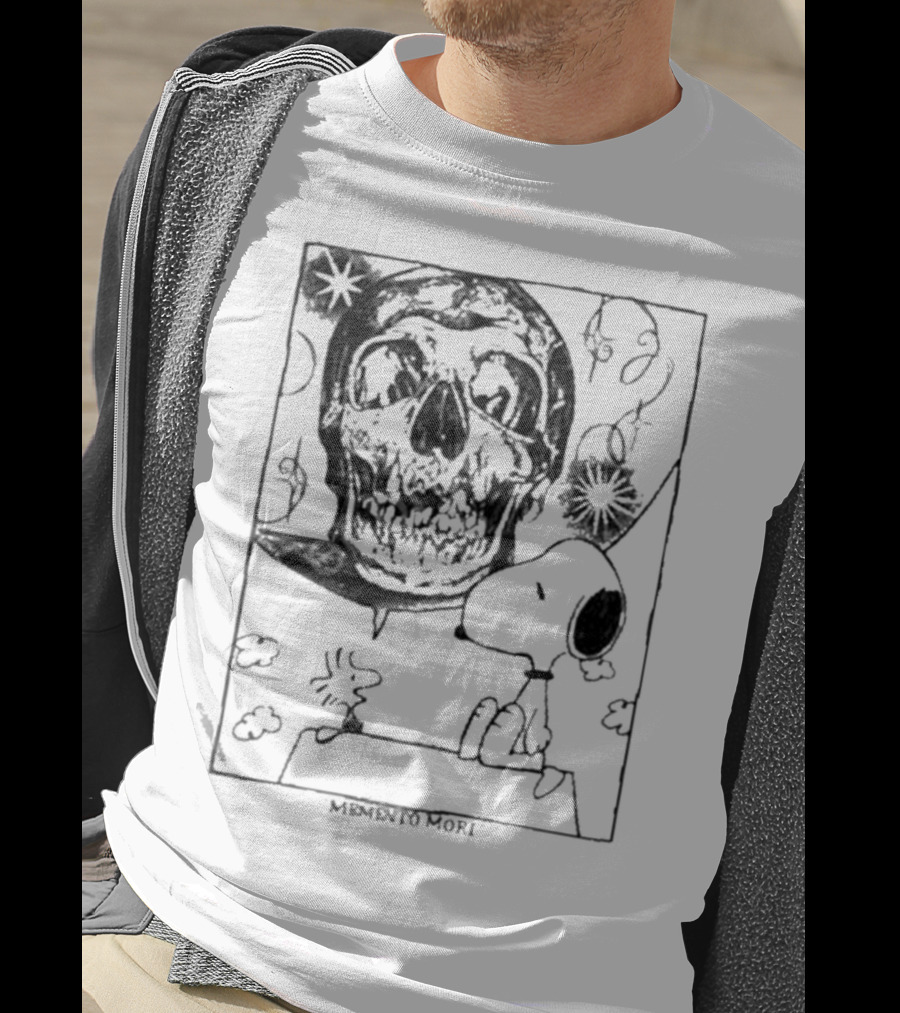 Memento Mori Snoopy Skull Art By Bbydeb T-Shirt