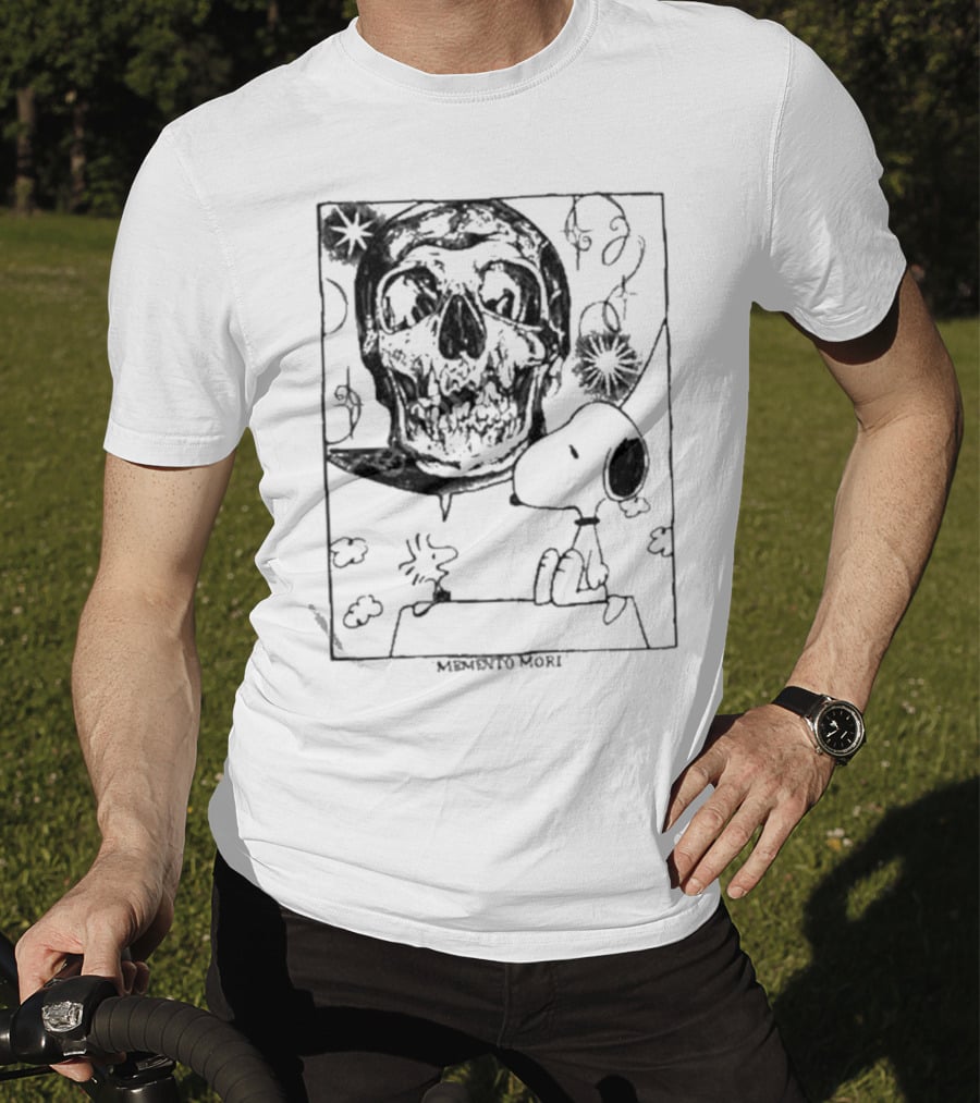 Memento Mori Snoopy Skull Art By Bbydeb T-Shirt