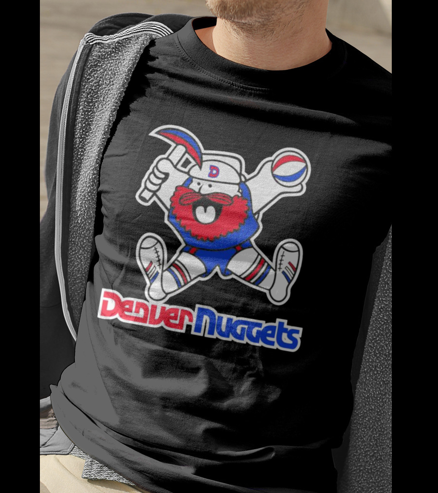 Denver Nuggets Classics Miner Mascot Throwback T-Shirt
