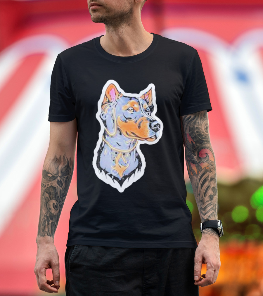 Doberman Pinscher Dog Colorful T-Shirt