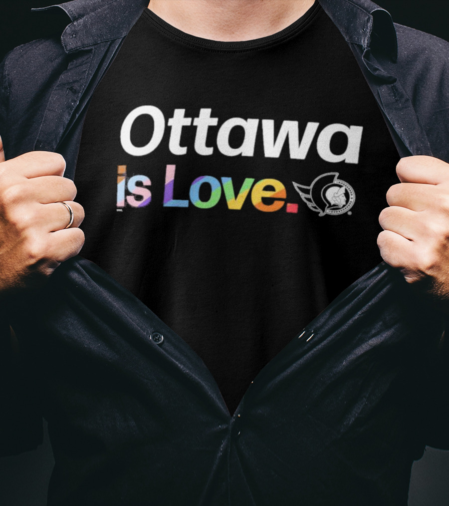 Ottawa Is Love Senators Pride T-Shirt