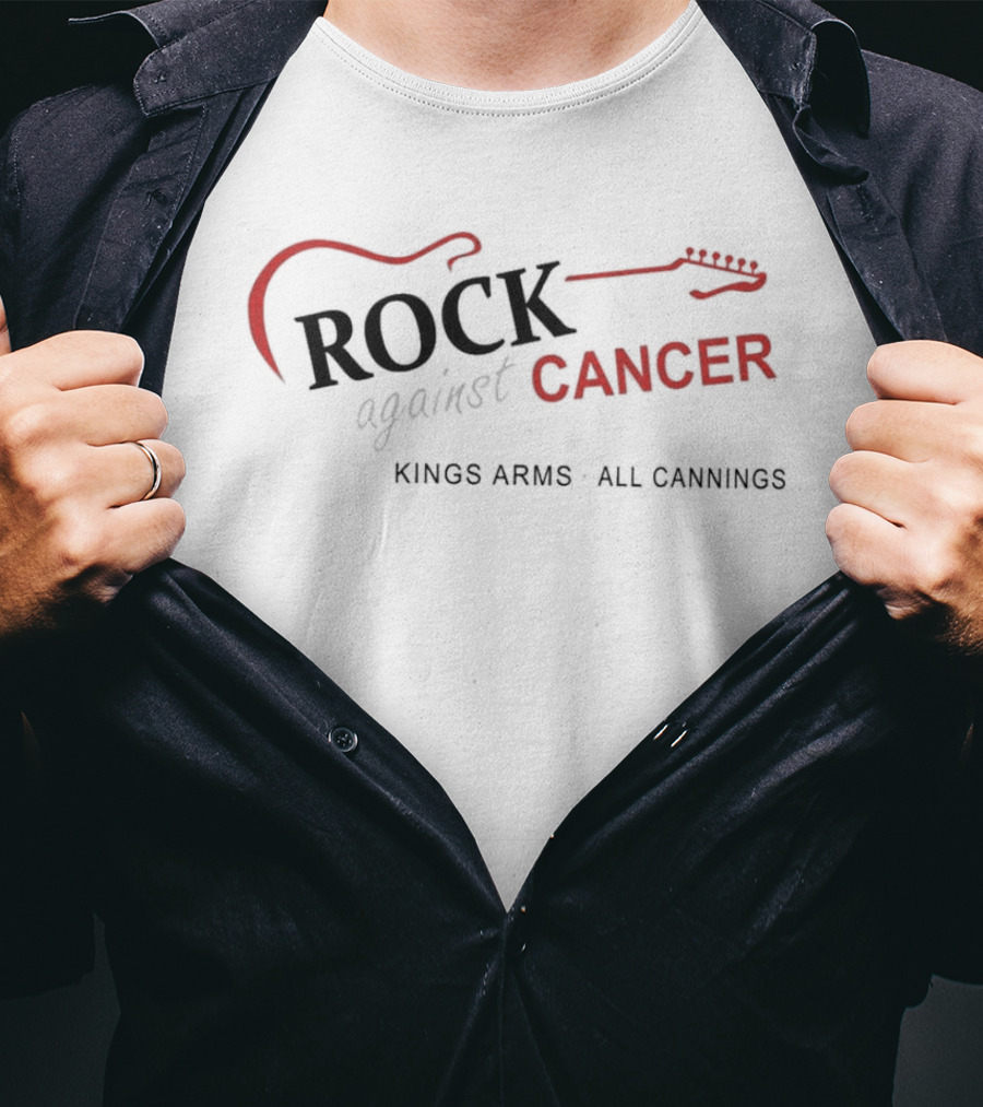 Rock Against Cancer Kings Arms All Cannings Concert Event T-Shirt