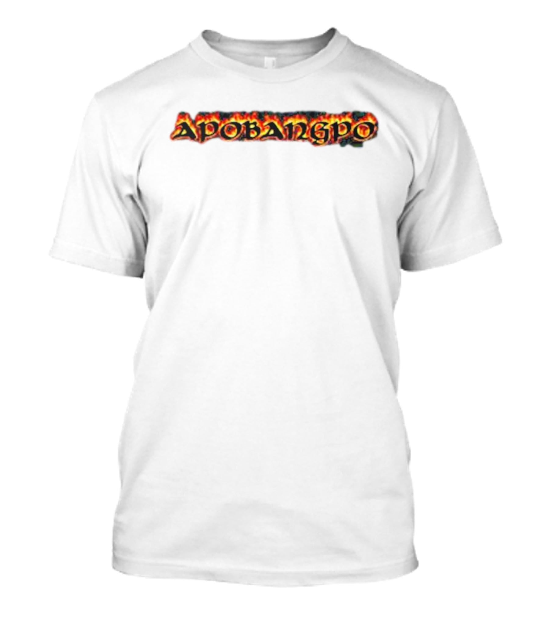 Apobangpo Flame Text T-Shirt