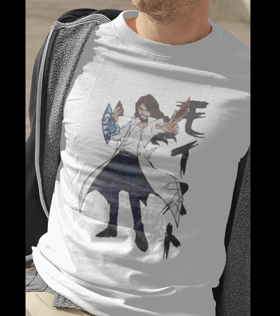 Moist Global Charlie-Oh Merch Character Japanese Text T-Shirt