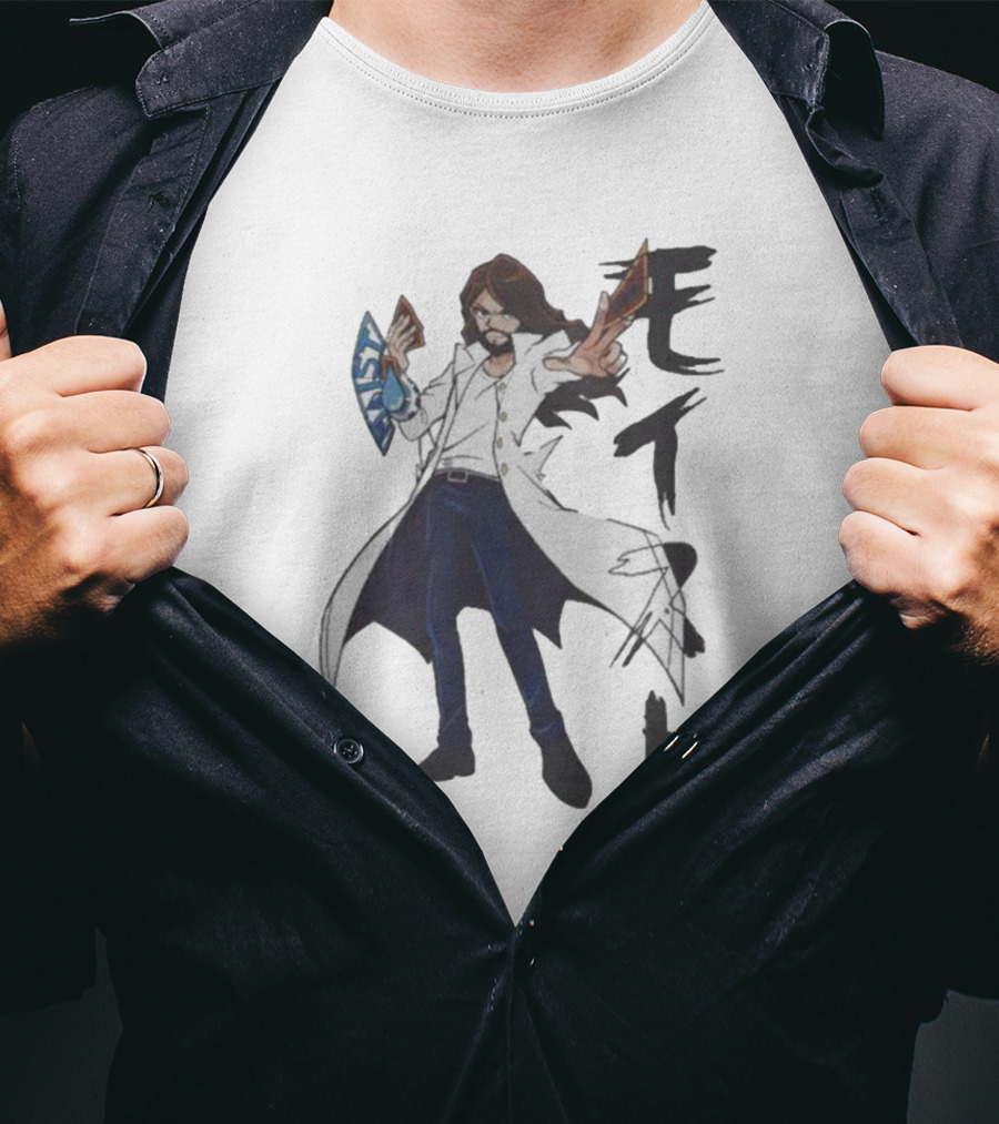 Moist Global Charlie-Oh Merch Character Japanese Text T-Shirt