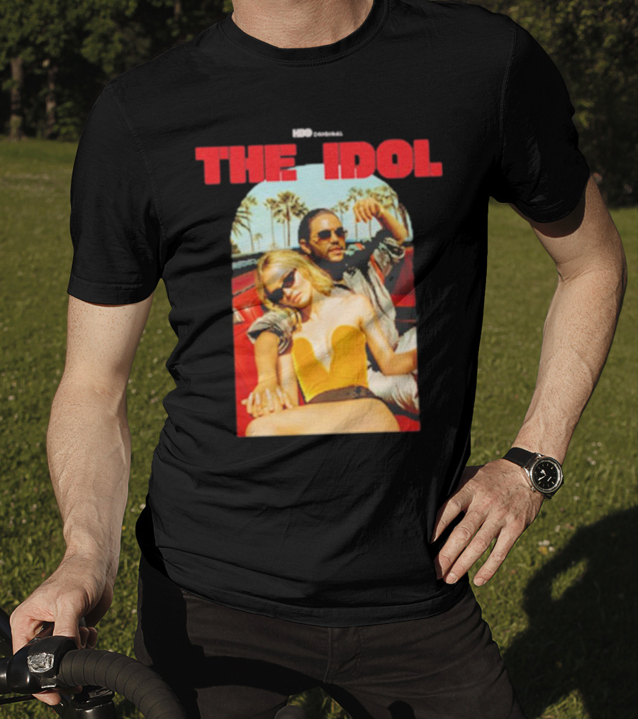 HBO Original The Idol Red Text Vintage Car And Palm Trees T-Shirt