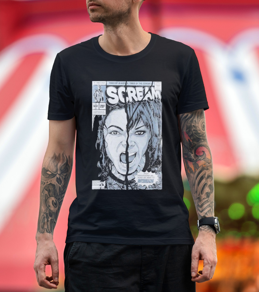 Mj History Scream Tired Of Injustice Tired Of The Schemes Comic May 20 Scream T-Shirt