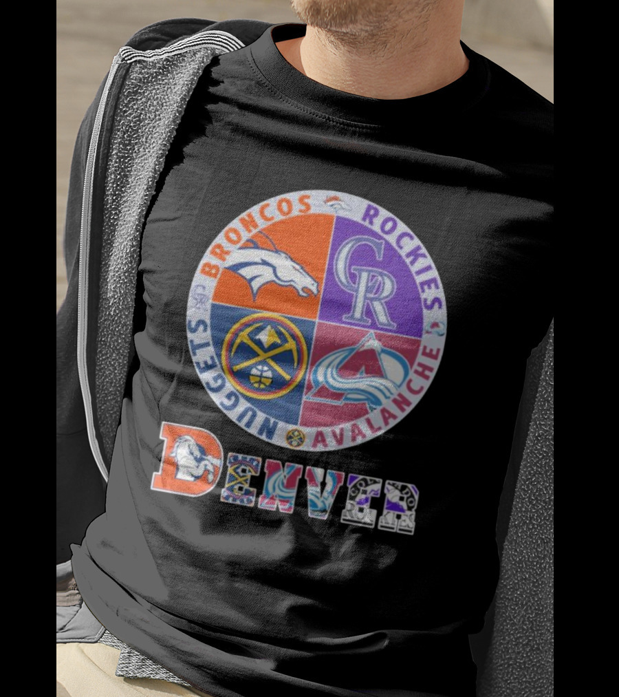 Denver Broncos Rockies Nuggets Avalanche T-Shirt