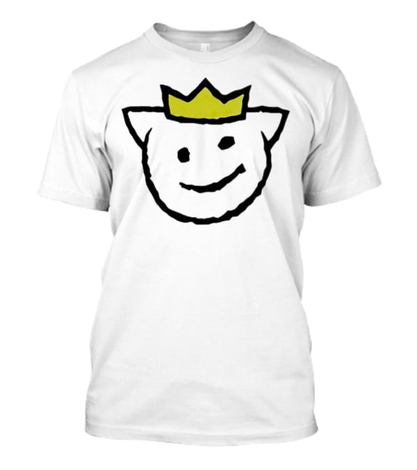 Agro Tommyinnit Collaboration Yellow Crown Smiley Face T-Shirt