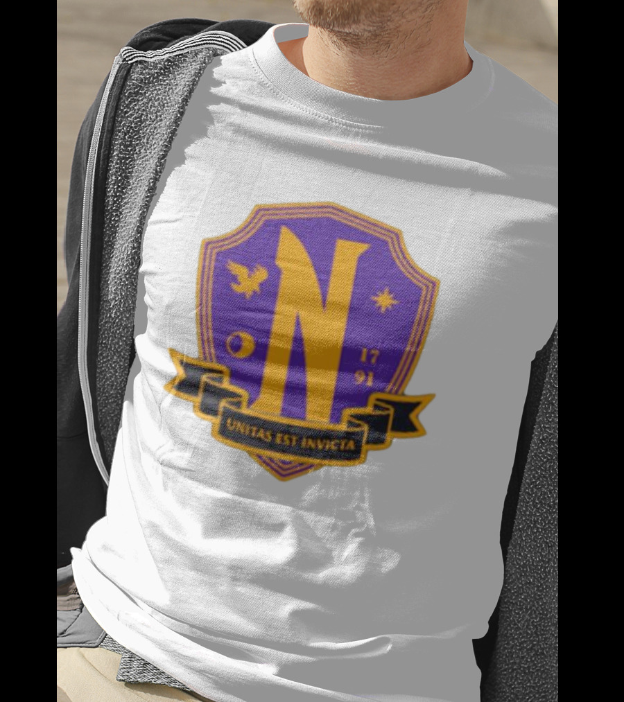Nevermore Academy Unitas Est Invicta 1791 Crest T-Shirt