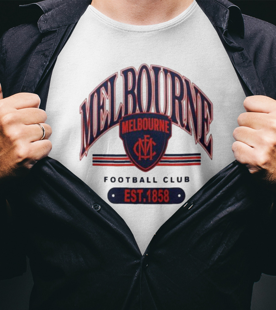 Melbourne Demons Football Club MFC Est 1858 T-Shirt