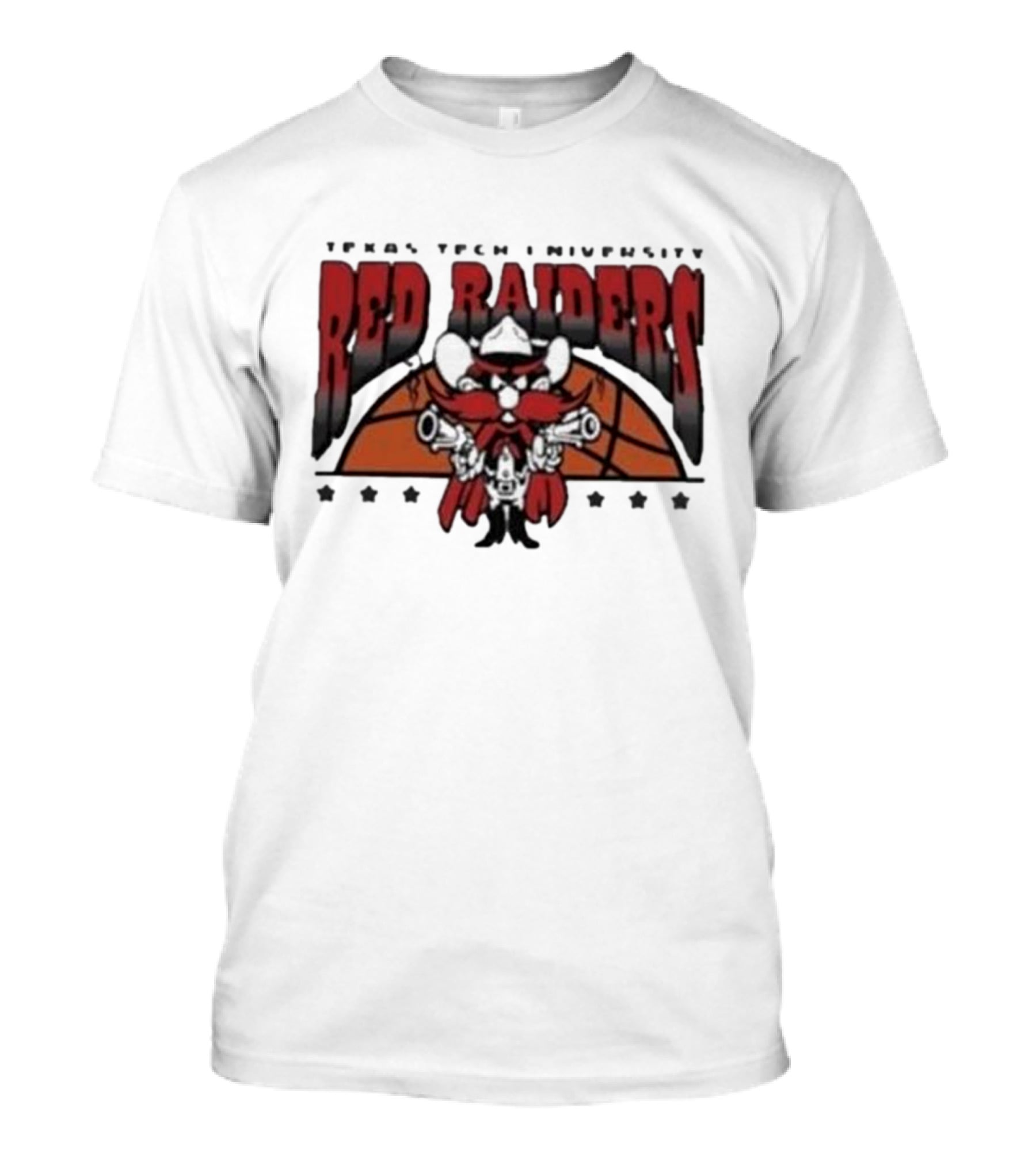Texas Tech Basketball Red Raiders Guns Up Mascot T-Shirt