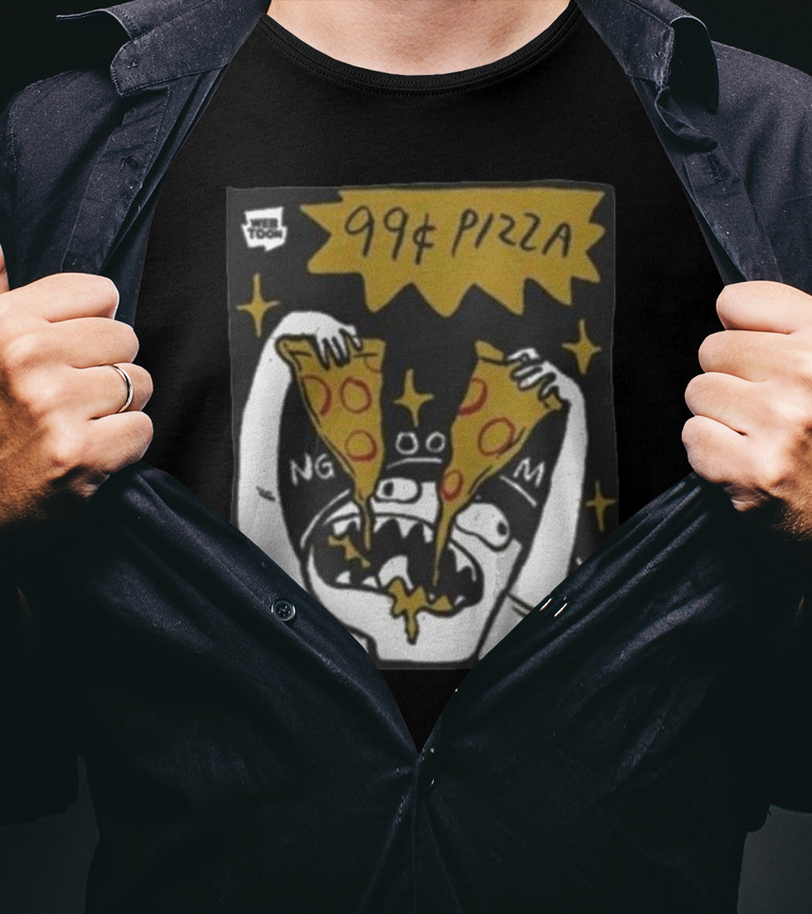 My Giant Nerd Boyfriend Wee Toon 99¢ Pizza T-Shirt