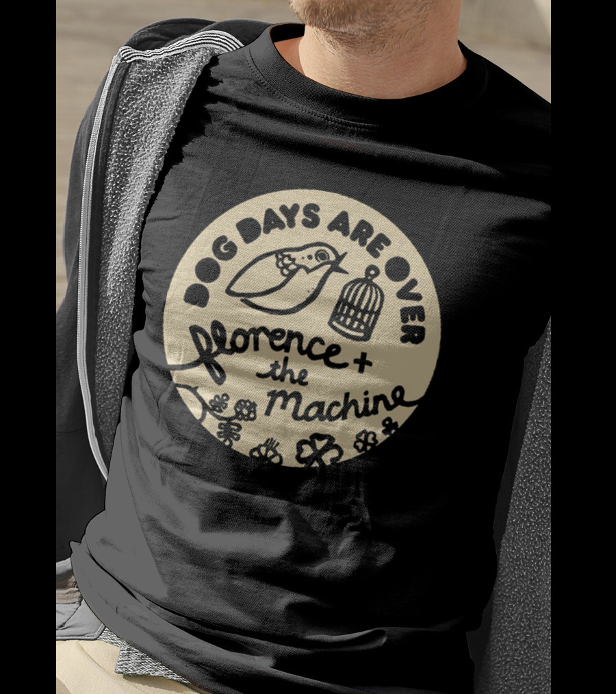 Dog Days Are Over Florence + The Machine Bird And Cage T-Shirt