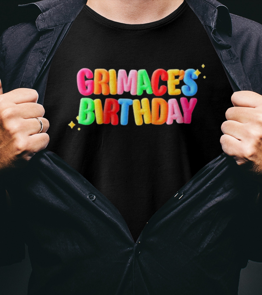 Grimace's Birthday HuinGuillaume Colorful T-Shirt