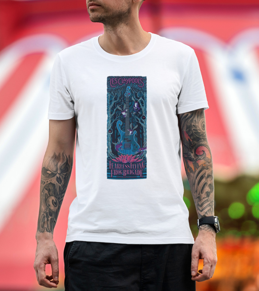 Les Claypool's Fearless Flying Frog Brigade New Orleans Guitar Forest T-Shirt