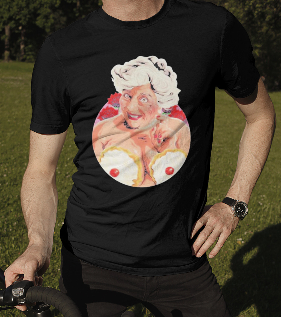 Miriam Saucy Grandma With Cake Pops And Roses T-Shirt