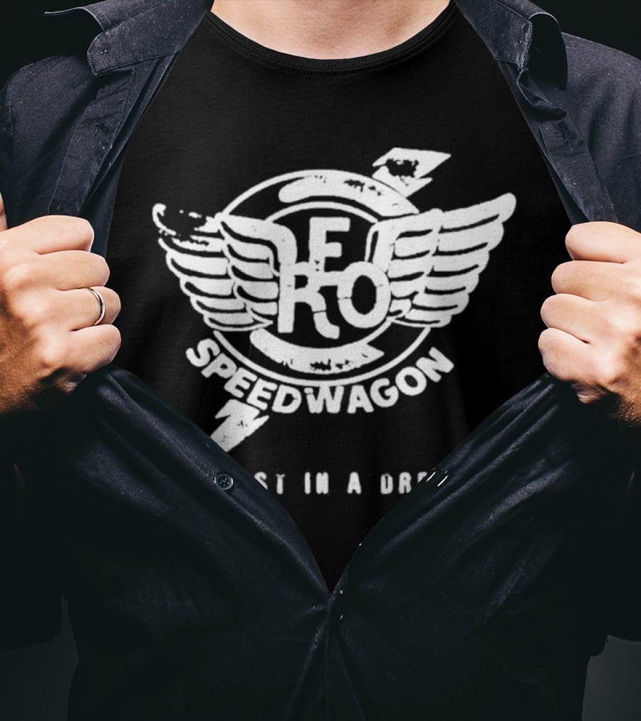 Reo Speedwagon Lost In A Dream Logo Wings And Lightning Bolt T-Shirt