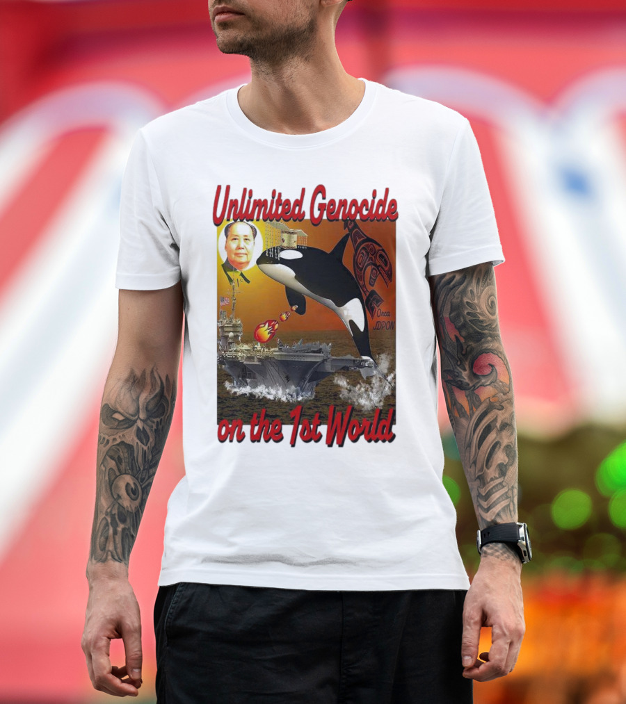 Unlimited Genocide On The 1st World Mao Orca Aircraft Carrier T-Shirt