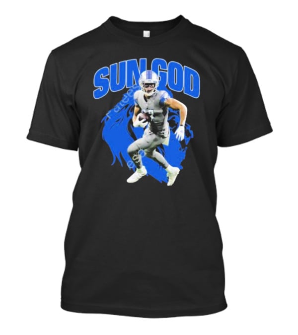 Detroit Lions Sun God Football Player T-Shirt