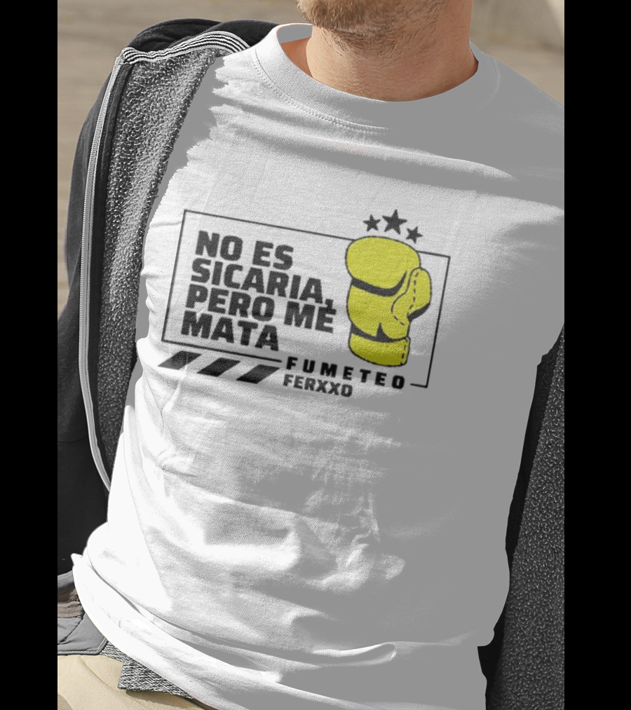 Fumeteo Ferxxo No Es Sicaria Pero Me Mata Boxing Glove Stars T-Shirt