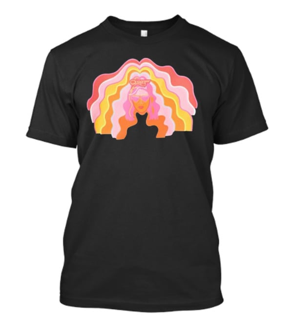 Queen Radio Flow Retro Psychedelic Vibes T-Shirt