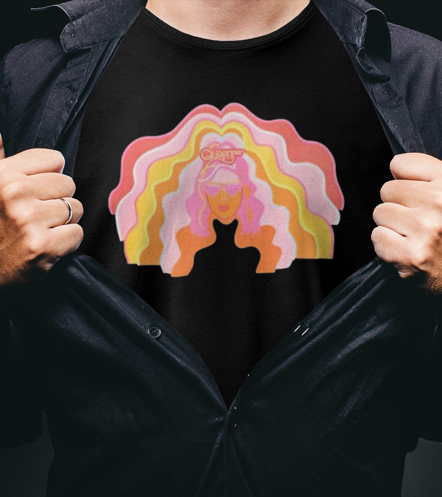 Queen Radio Flow Retro Psychedelic Vibes T-Shirt