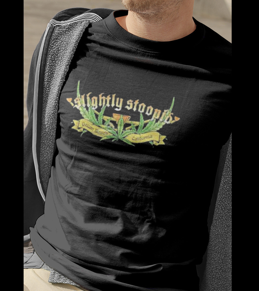 Slightly Stoopid Ocean Beach California Marijuana Crest T-Shirt