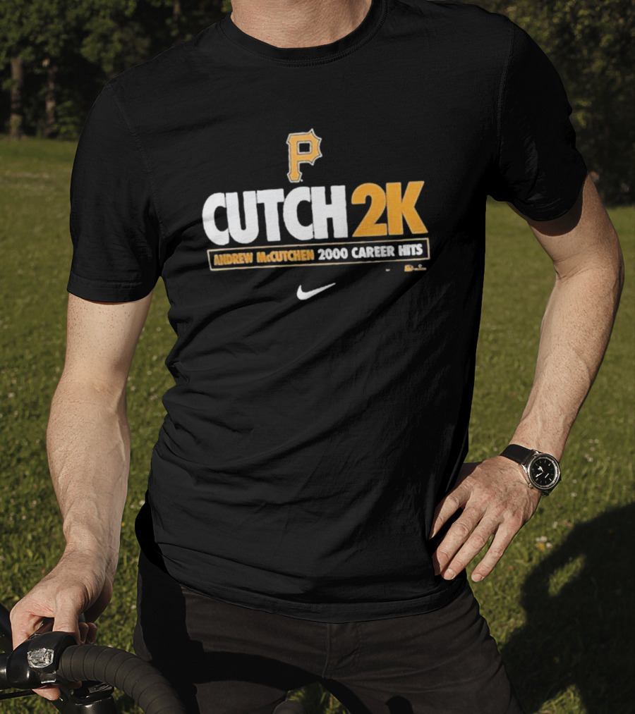 Pittsburgh Pirates Andrew McCutchen Cutch 2K 2000 Career Hits T-Shirt