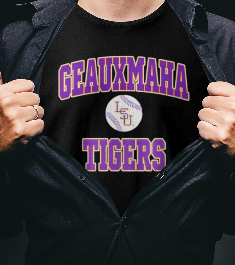 Geauxmaha Tigers LSU Baseball Team Spirit Fan Gear T-Shirt