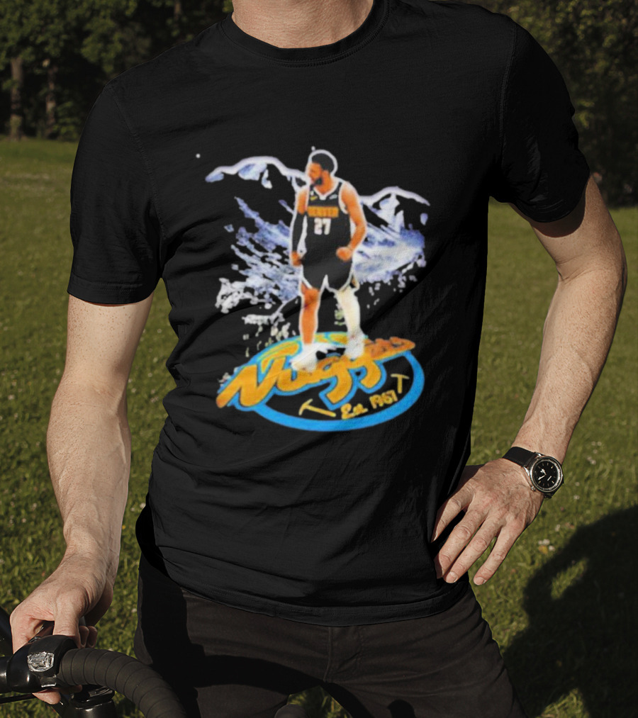 Jamal Murray Nuggets Est 1967 Basketball Player With Mountains T-Shirt