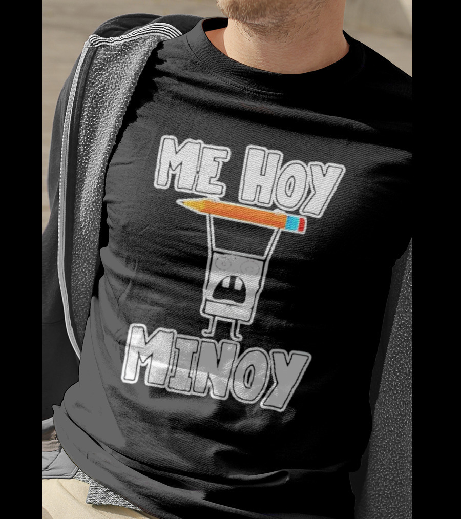 Me Hoy Minoy Doodle With Pencil SpongeBob Reference T-Shirt