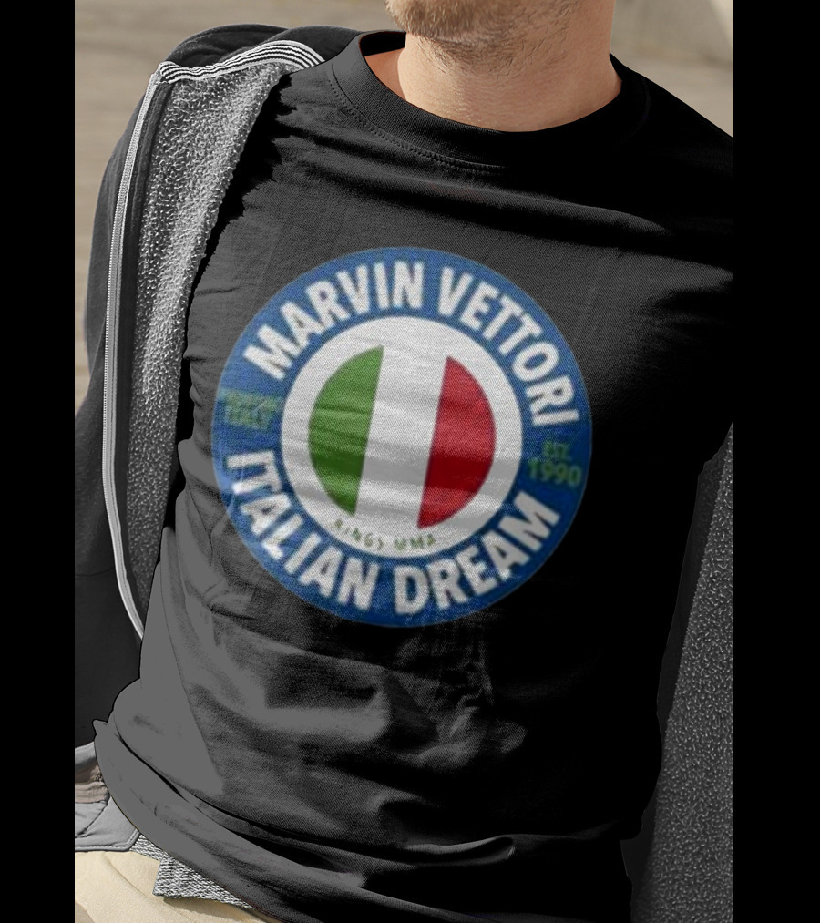 Marvin Vettori Italian Dream Treviso Italy Est. 1990 Rings MMA T-Shirt