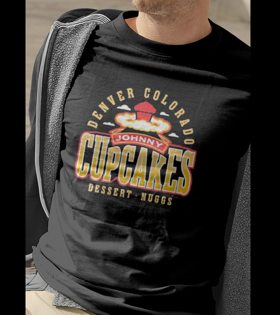 Denver Colorado Johnny Cupcakes Dessert Nuggs T-Shirt