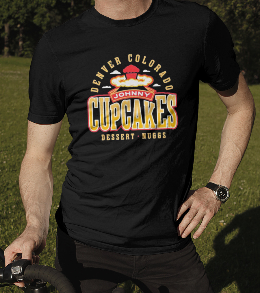 Denver Colorado Johnny Cupcakes Dessert Nuggs T-Shirt