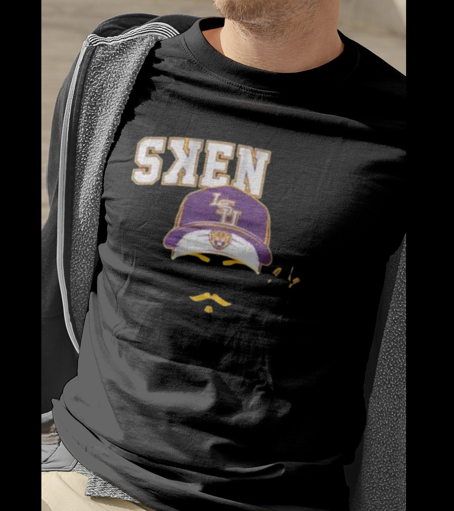 LSU Baseball Paul Skenes Stache Cap T-Shirt