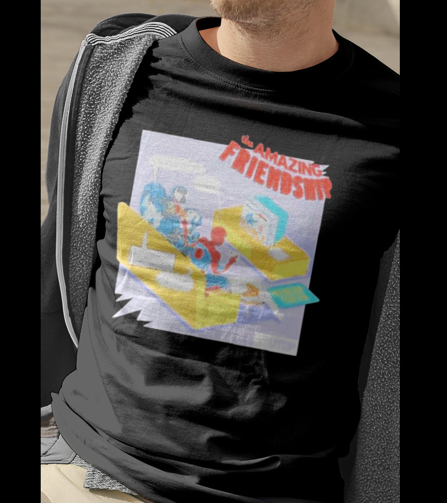 The Amazing Friendship Spiderman Venom Gaming Console Couch Scene T-Shirt