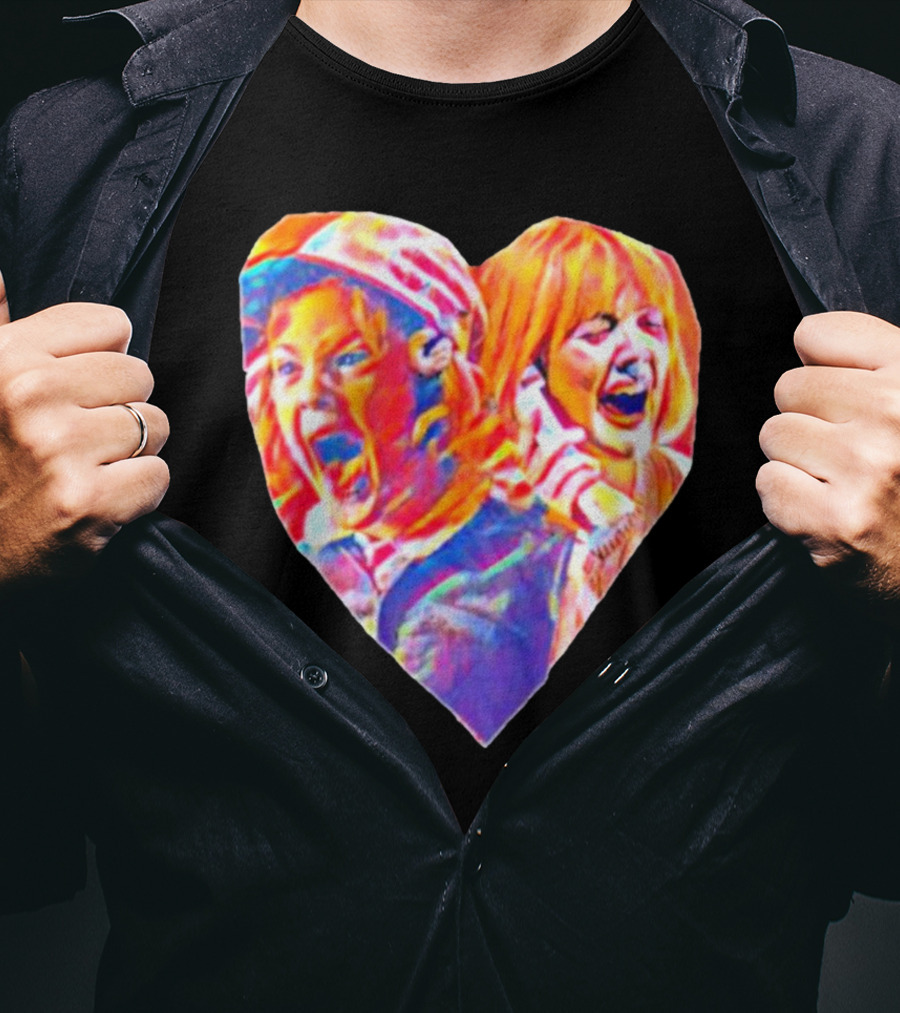 Vintage Movie Scream Drew Barrymore Heart Shaped T-Shirt