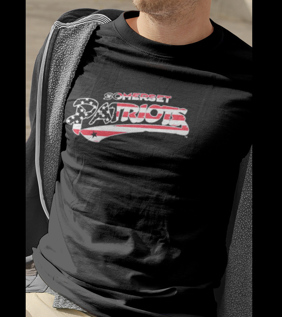 Somerset Patriots Stars And Stripes Wordmark T-Shirt