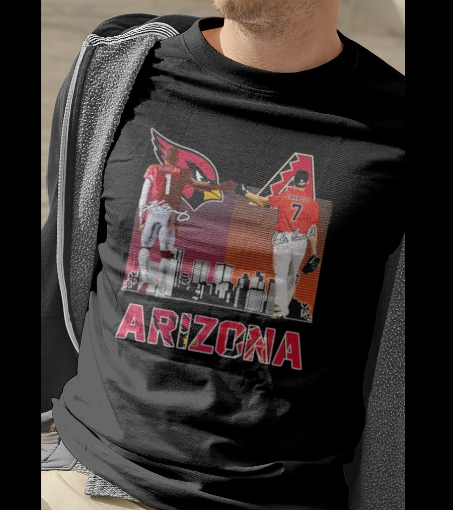 Arizona Cardinals Diamondbacks Kyler Murray And Corbin Carroll Signatures T-Shirt