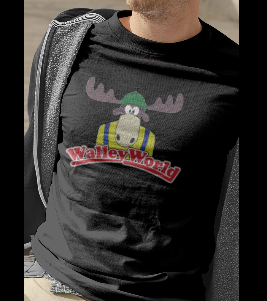 Marty Moose Walley World Mascot Retro Theme Park T-Shirt