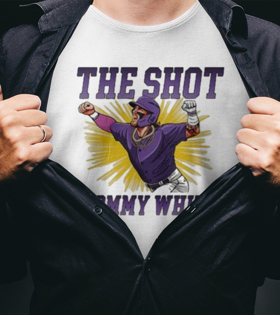 Tommy White The Shot Baseball Celebration Explosion T-Shirt